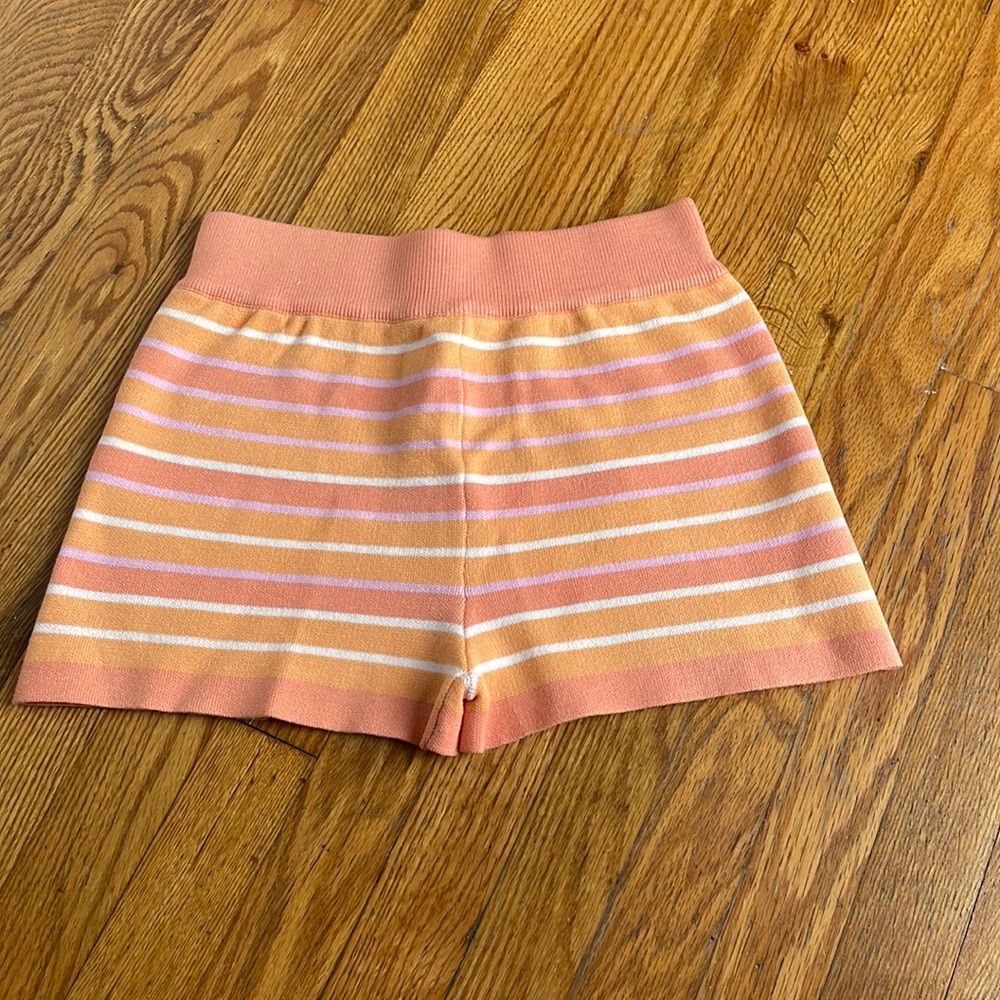 PepperMayo Orange Stripe Knit Short